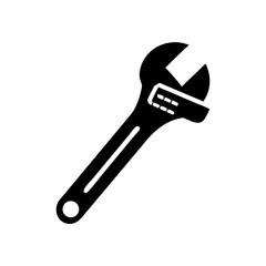 Obraz premium Adjustable wrench displayed on a plain background highlighting its essential features for various repairs and maintenance tasks