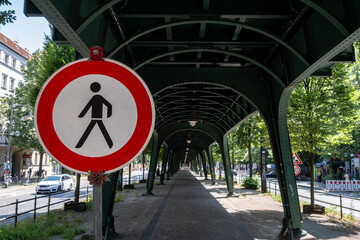 Closed to pedestrians