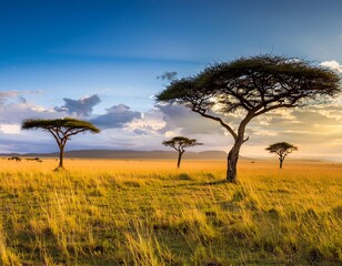 acacia trees in the maasai mara kenya