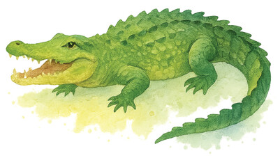 crocodile_watercolor_animal_illustration