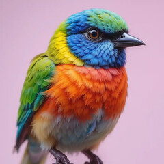blue and yellow bird