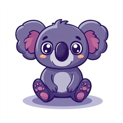 Cute koala sitting