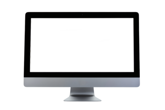 Blank Computer Screen Mockup Versatile Design Element for Digital Presentations and Website Templates