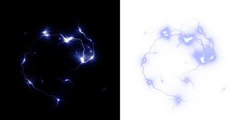 Light, glow, sparkle, blue define this swirling PNG. A transparent PNG Overlay for cosmic vector designs, neon banners, shimmering magic effects, lightning electric abstract illustrations.