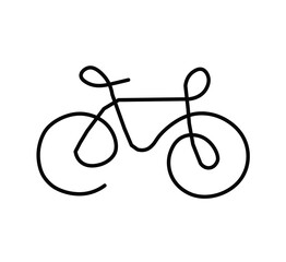 bicycle icon vector illustration on white background