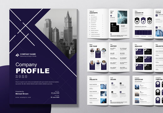 Company Profile Template Layout