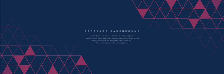 Graphic design element and abstract geometric background with triangle shape pattern