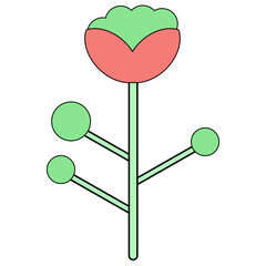 Cute Flower Sticker