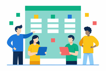 Fototapeta premium Streamlining Teamwork Collaborative Project Management Strategies