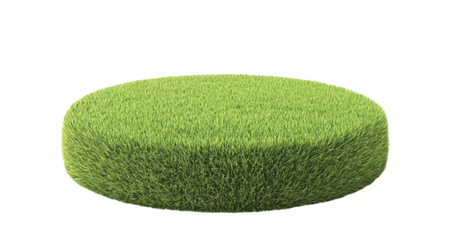 Lush Green Grass Tuft  Isolated on white and transparent Background Perfect for Design Projects - Powered by Adobe