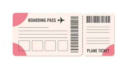 Whimsical Boarding Pass for Dream Getaway
