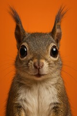 Obraz premium Adorable squirrel portrait vibrant