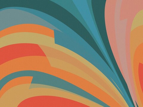 Abstract Colorful Swirls Vibrant Hues and Dynamic Curves in Digital Art