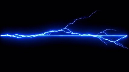 Sweeping Electric Arc – Repeating Energy Surge from Left to Right - Powered by Adobe