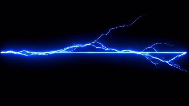 Sweeping Electric Arc &ndash; Repeating Energy Surge from Left to Right