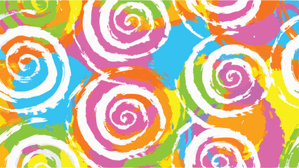 Abstract background with colorful swirls and brush strokes creating a dynamic pattern design effect