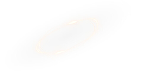 Gold, fire, ring, circle, round create a glowing PNG spark. Shiny light with bokeh and dust forms a transparent PNG Overlay, perfect for clip art, festive effects, or abstract glowing design.