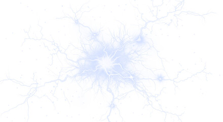 Light, thunderstorm, transparent, background, blue accessory energetic PNG. A burst of electric flames forms a transparent PNG Overlay, perfect for power, storm, or lightning-theme