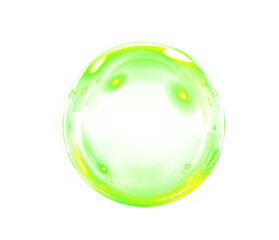 Green, bubble, isolated, transparent, and background merge in a glossy PNG sphere. This clean floating shape adds a fluid texture as a transparent PNG Overlay for abstract design.