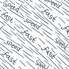Diagonal striped texture with embedded words "speed" and "fast".