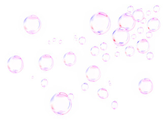 Transparent, watercolor, bubbles, purple, air float in this soft PNG. Glossy soap orbs with liquid shine create a transparent PNG Overlay, ideal for fun decorative designs or underwater illustration.