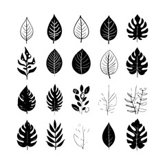 Silhouette design handraw simple design isolated on white backgroun