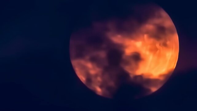 Close-up Shot of Full moon