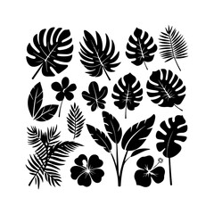 Silhouette design handraw simple design isolated on white backgroun