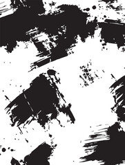 Abstract Black and White Brush Strokes Texture Grunge Background for Design