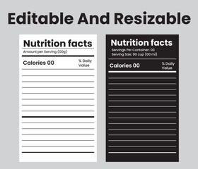 nutrition facts, nutrition list, information label, nutrition calculator, nutrition label maker, nutrition facts label