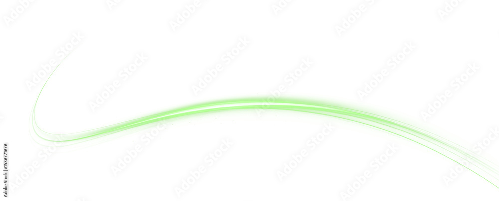 Fototapete green, bright, art, wave, flow swirl into a smooth abstract png. dynamic shape with elegant curves a