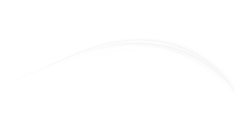 Light, line, comet, white blend in a glowing swirl. Festive trail with glitter and spark forms a transparent magic PNG Overlay for bright abstract background celebration designs.