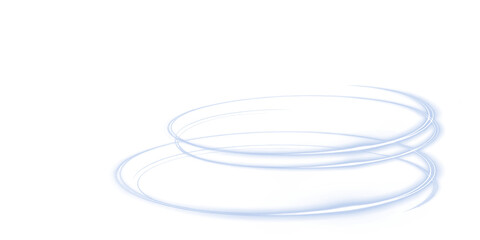 Light trail and twirl blue motion create a glowing abstract swirl. Transparent PNG Overlay features vibrant energy, perfect for modern, digital, artistic PNG visuals.