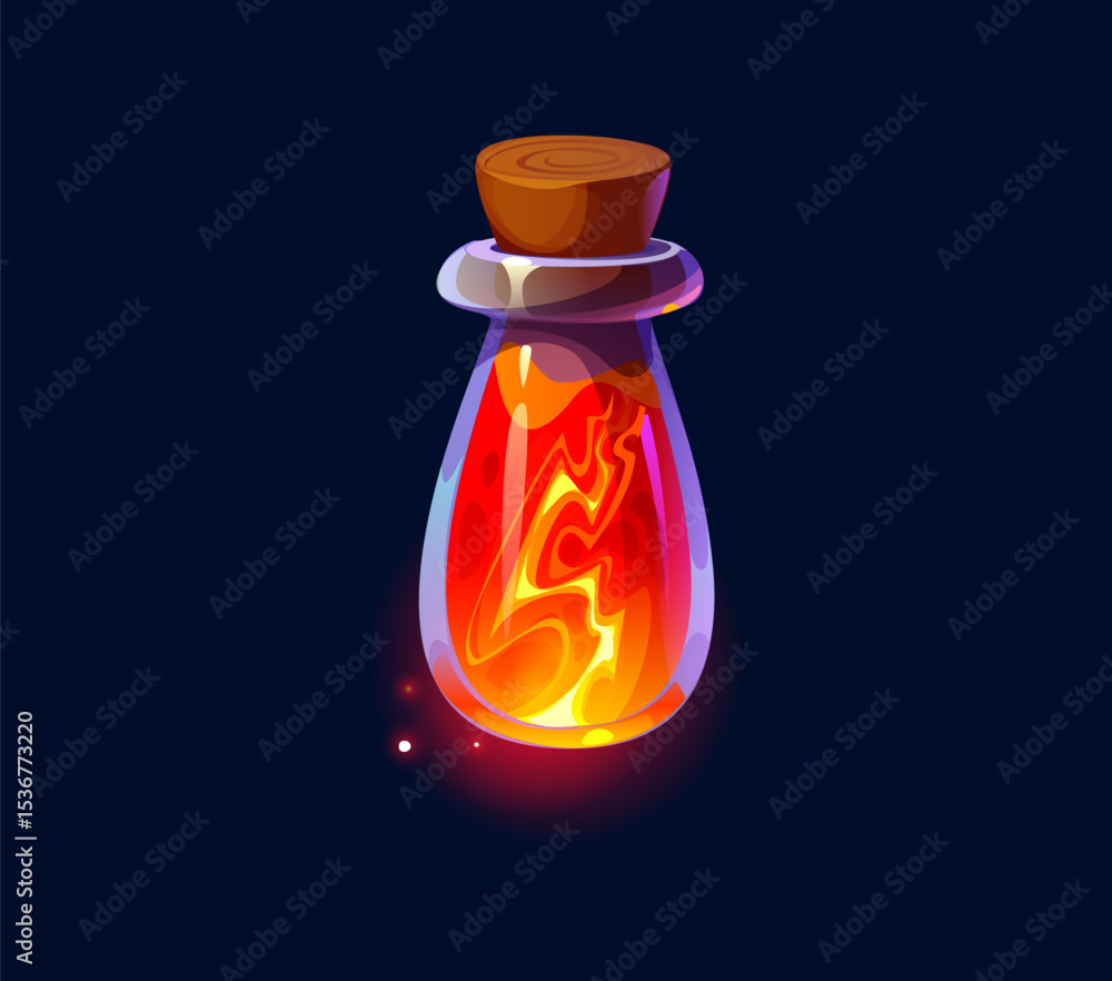 Aufkleber witch magic potion bottle, halloween elixir flask. witch fantasy mixture or elixir flask mobile arca