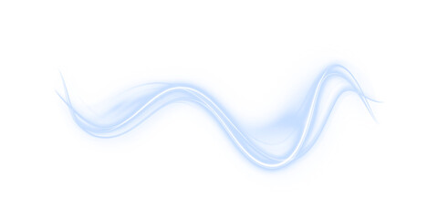 Blue, wave, light, line, wind form a glowing vortex in motion. Transparent PNG perfect for Overlay effects like neon spirals, dynamic energy flows, and elegant swirl designs. PNG included.