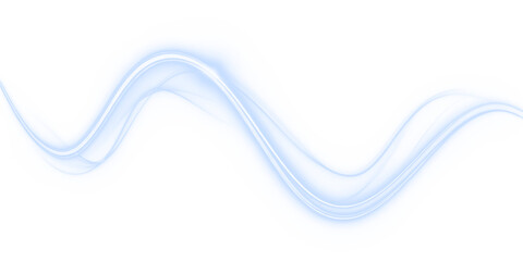 Blue, wave, light, line, wind form a glowing vortex in motion. Transparent PNG perfect for Overlay effects like neon spirals, dynamic energy flows, and elegant swirl designs. PNG included.