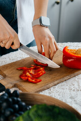 cooking healthy food for a breakfast 