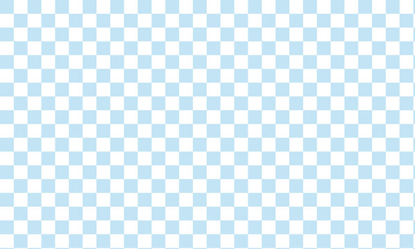 Fototapeta Light blue and white checkerboard seamless pattern with a soft pastel tone. Perfect for backgrounds, baby themes, textiles, packaging, or digital design requiring a gentle geometric layout.