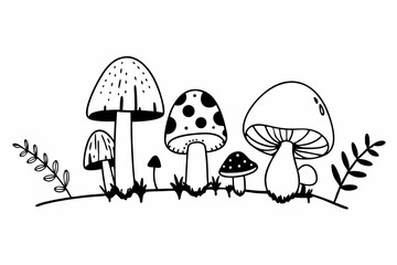 vector illustration of a garden