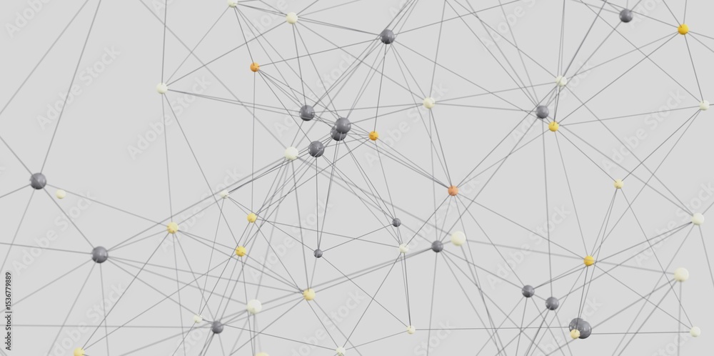 Poster stock photo of a complex network, ideal for tech, communication, and global concepts.