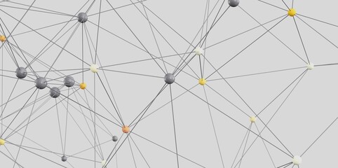 Abstract image depicting interconnected nodes, ideal for network, technology, or connection concepts.
