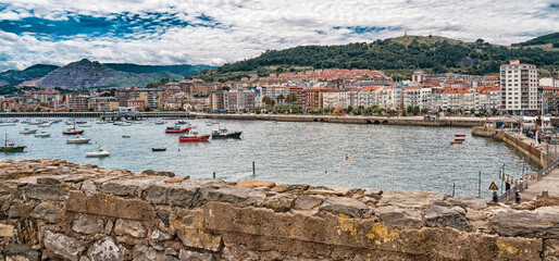 City View of Castro-Urdiales, Cantabria, Spain, Europe