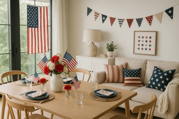 Patriotic home decor celebration