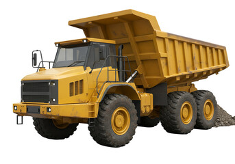Heavy-Duty Yellow Dump Truck Ready for Work