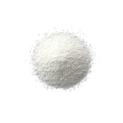 Close-up of a Pile of White Granular Substance on Black Background