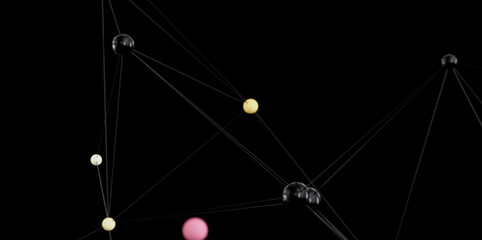 Stock photo of abstract network connections. Ideal for technology, communication, and connection...