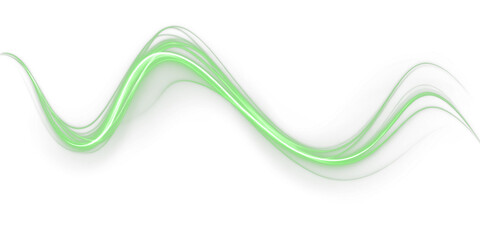 Glowing, line, neon, light, futuristic effects merge in this dynamic swirl. A transparent PNG Overlay with light, green and laser energy — perfect for modern motion designs in PNG format