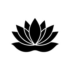 Flat Lotus Vector Illustration Wellness Spa