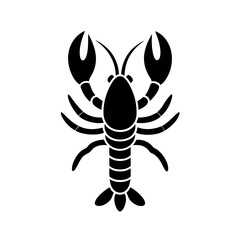 Lobster Icon Vector Flat Clean Look Isolated