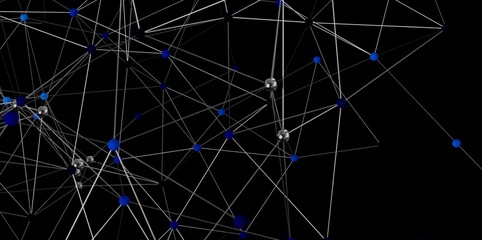 Stock photo of a complex network visualization.  Perfect for tech, data, and connectivity concepts.